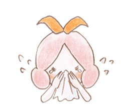 Small fairy of pink hair sticker #10419550
