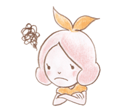 Small fairy of pink hair sticker #10419551