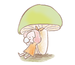 Small fairy of pink hair sticker #10419553