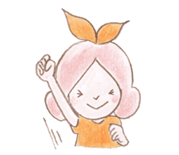 Small fairy of pink hair sticker #10419555