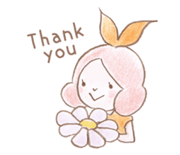 Small fairy of pink hair sticker #10419556