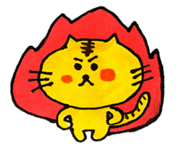 Tiger cat , day-to-day Torao sticker #10419663