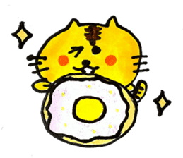 Tiger cat , day-to-day Torao sticker #10419677