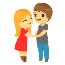 Crazy couple in love sticker #10420001