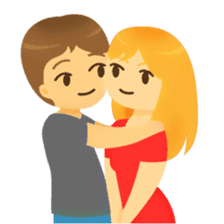 Crazy couple in love sticker #10420002