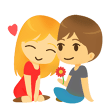 Crazy couple in love sticker #10420006