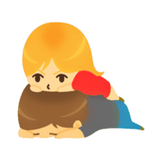 Crazy couple in love sticker #10420010