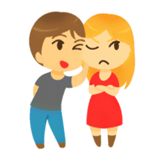 Crazy couple in love sticker #10420012