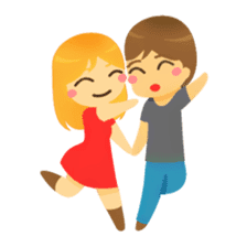 Crazy couple in love sticker #10420013