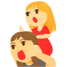 Crazy couple in love sticker #10420014