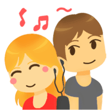 Crazy couple in love sticker #10420015