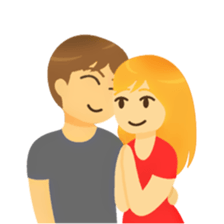 Crazy couple in love sticker #10420019