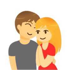 Crazy couple in love sticker #10420019