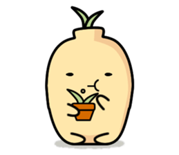 Ginseng and black-boned chicken sticker #10420801