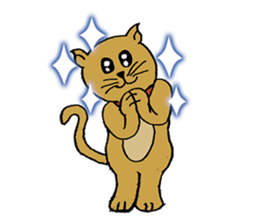 Teaching Material Cat sticker #10421090
