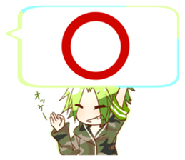 Sticker of 4 boys sticker #10421451