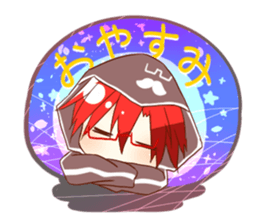 Sticker of 4 boys sticker #10421460