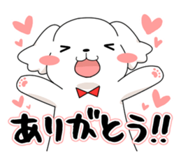 Momoko is Maltese. sticker #10421923