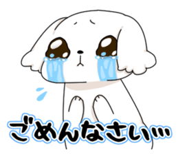 Momoko is Maltese. sticker #10421932