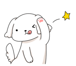 Momoko is Maltese. sticker #10421935