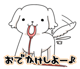 Momoko is Maltese. sticker #10421939