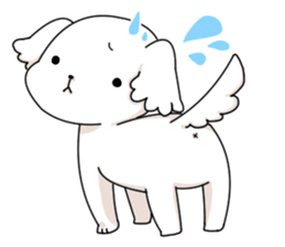 Momoko is Maltese. sticker #10421943