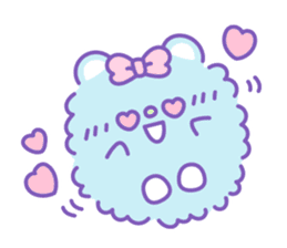 Group of "Fuwamoco" cute pastel color sticker #10422962