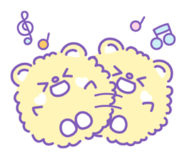 Group of "Fuwamoco" cute pastel color sticker #10422973