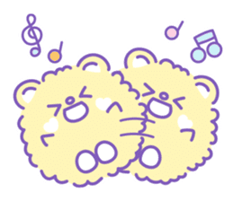 Group of "Fuwamoco" cute pastel color sticker #10422973