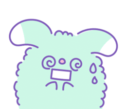 Group of "Fuwamoco" cute pastel color sticker #10422976