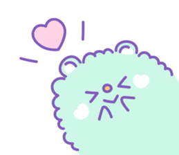 Group of "Fuwamoco" cute pastel color sticker #10422978