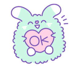 Group of "Fuwamoco" cute pastel color sticker #10422983