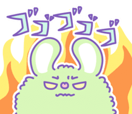 Group of "Fuwamoco" cute pastel color sticker #10422991