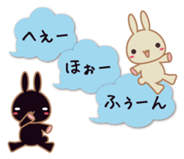 Good listener rabbits sticker #10423404