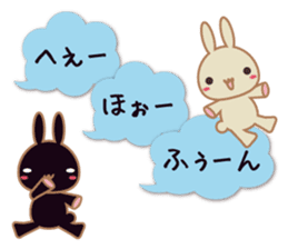 Good listener rabbits sticker #10423404