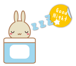 Good listener rabbits sticker #10423438