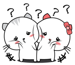 Cat in lover sticker #10423607