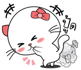 Cat in lover sticker #10423608