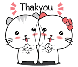 Cat in lover sticker #10423632