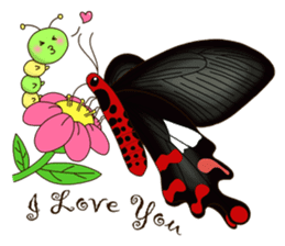 Butterflies of Taiwan & Caterpillar sticker #10424451