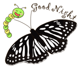 Butterflies of Taiwan & Caterpillar sticker #10424456