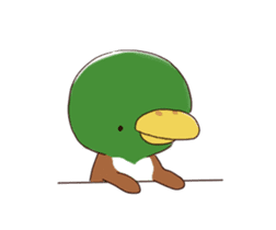 duck and chick sticker #10424520