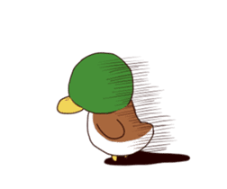 duck and chick sticker #10424544