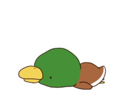 duck and chick sticker #10424546