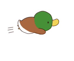 duck and chick sticker #10424559