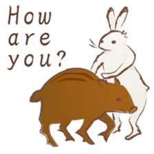 Japanese Animals (English) sticker #10424632