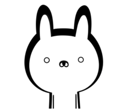 Suspect rabbit Kansai dialect version 2 sticker #10424703