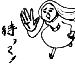 Rich expression women001 sticker #10424955