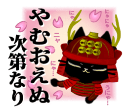 Samurai of the black cat sticker #10425147