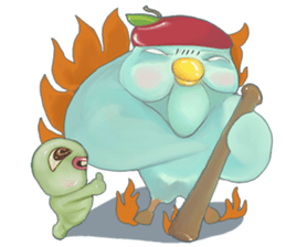 duangsuay worm sticker #10425649